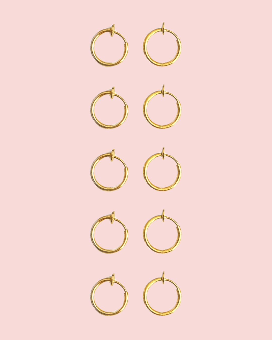 Hoolahoop earparty L - Klipoorbellen.comKlipoorbellenGoudkleurig