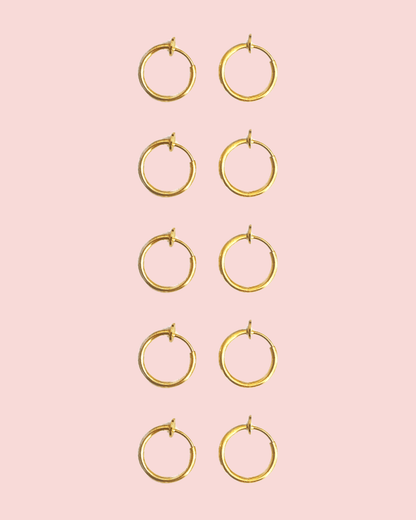 Hoolahoop earparty L - Klipoorbellen.comKlipoorbellenGoudkleurig