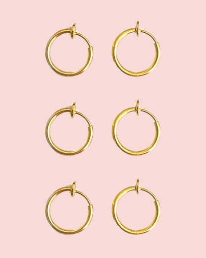 Hoolahoop earparty S - Klipoorbellen.comKlipoorbellenGoudkleurig