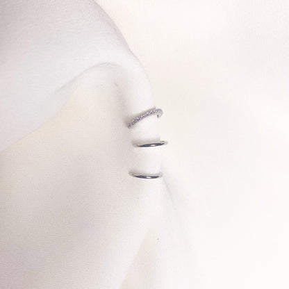 3 Is A Crowd - Klipoorbellen.comEarcuffsZilver (sterling)