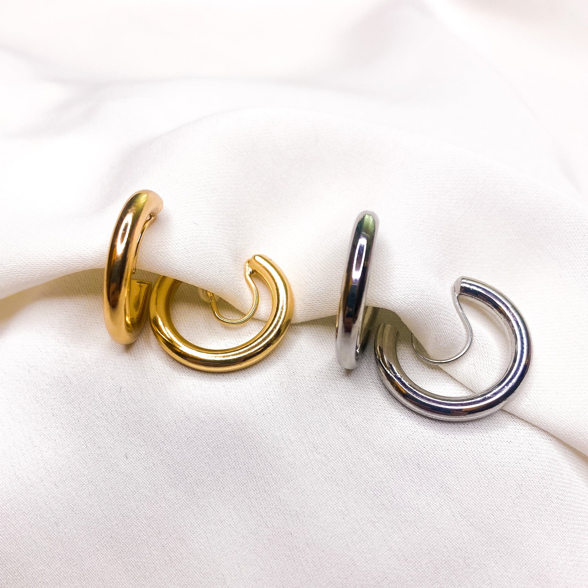 Hoops I Did It Again - Klipoorbellen.comZilverkleurig