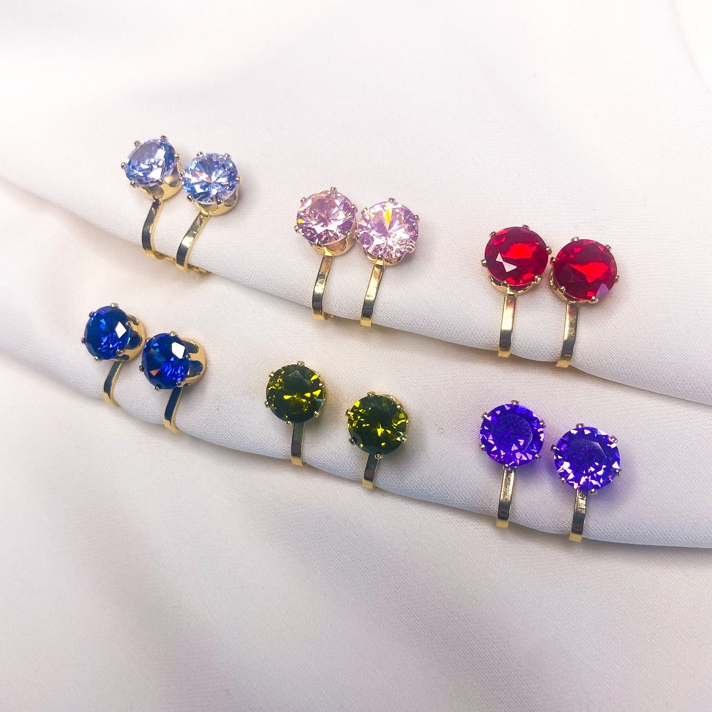 Mix & Mingle - Set van 6 - Klipoorbellen.comPink