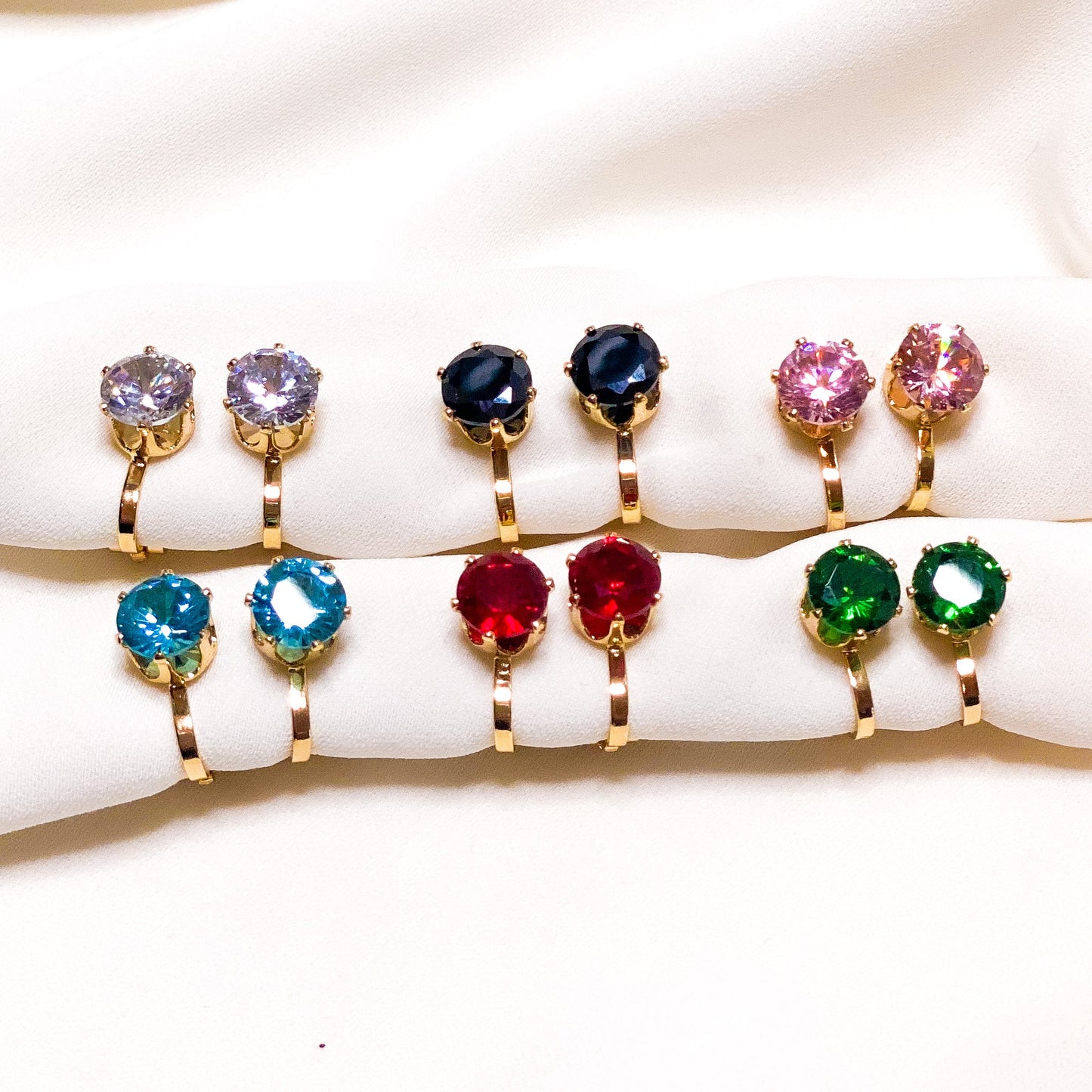 Mix & Mingle - Set van 6 - Klipoorbellen.comPink