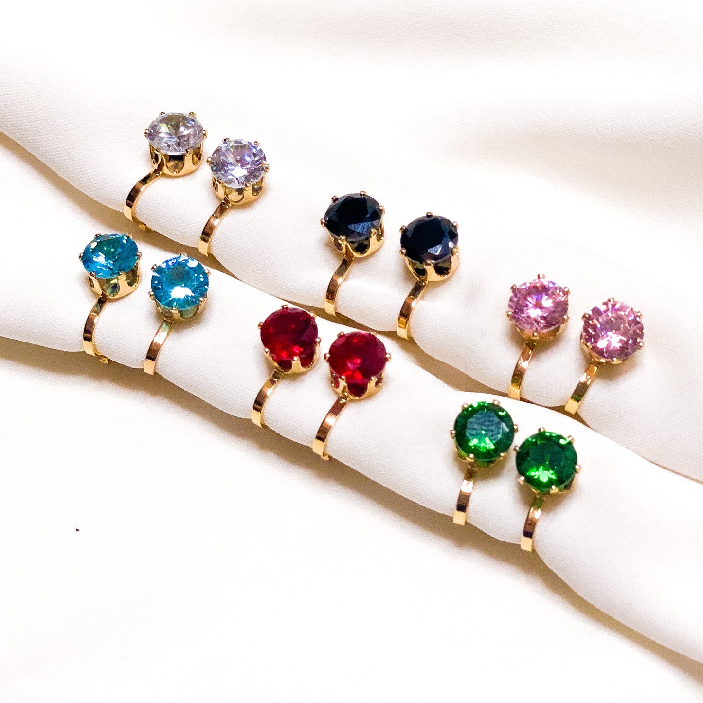 Mix & Mingle - Set van 6 - Klipoorbellen.comPink